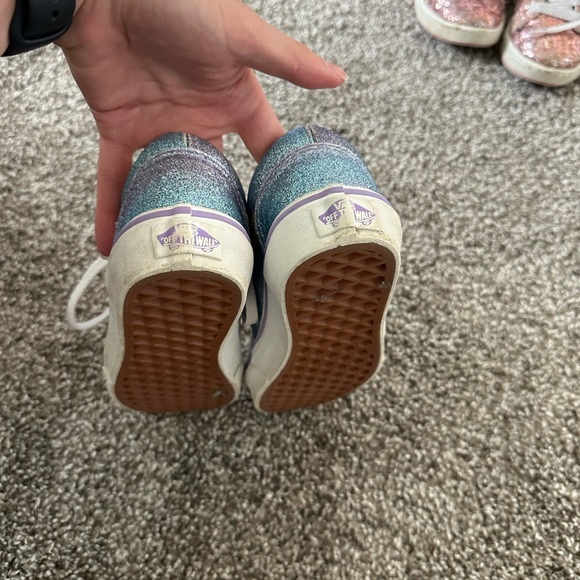 Girls vans glitter blue purple ombré size 13 - Picture 4 of 4